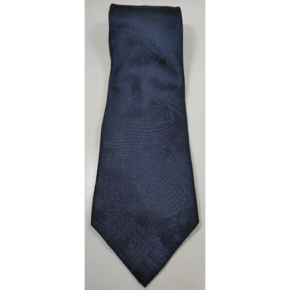 Vintage 60" Long Royal Blue Geometric Diamond Boxes Ketch Men's Tie Polyester - Picture 5 of 7